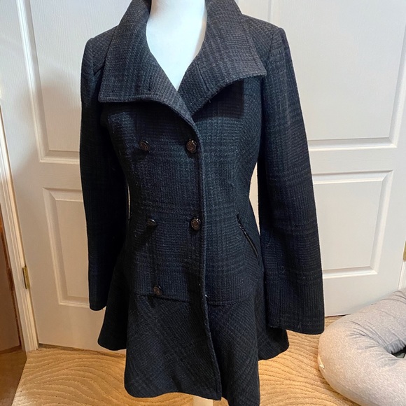 Grey on grey Pea Coat Never Worn - Picture 2 of 6